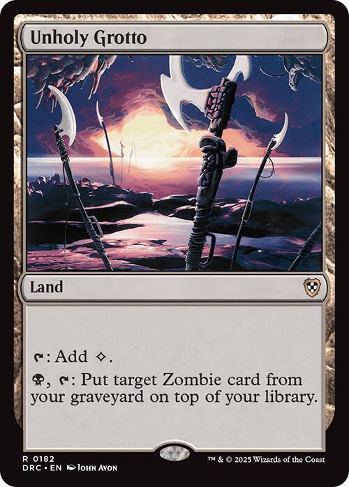 Unholy Grotto [Commander: Aetherdrift] 182