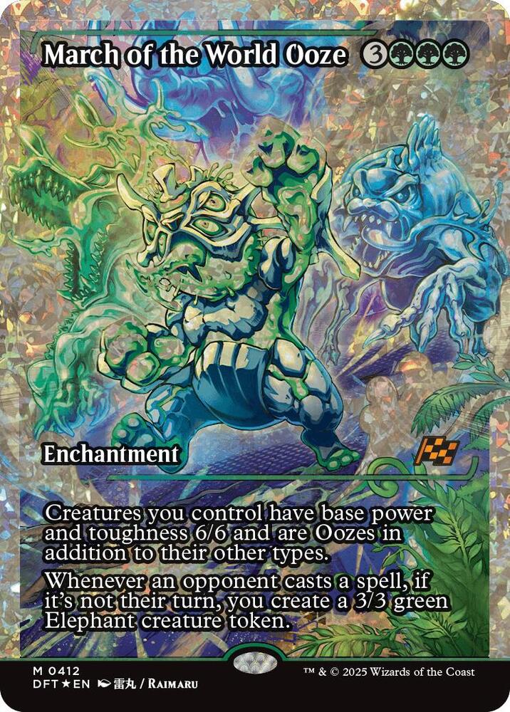March of the World Ooze (Showcase) (Fracture Foil) [Aetherdrift] 412
