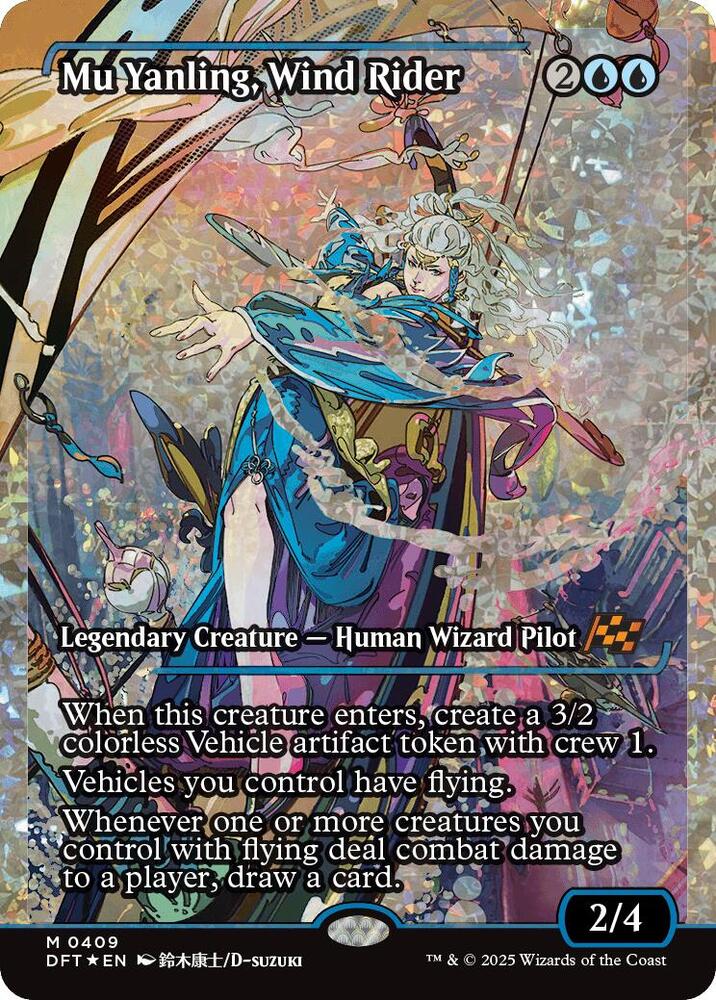 Mu Yanling, Wind Rider (Showcase) (Fracture Foil) [Aetherdrift] 409