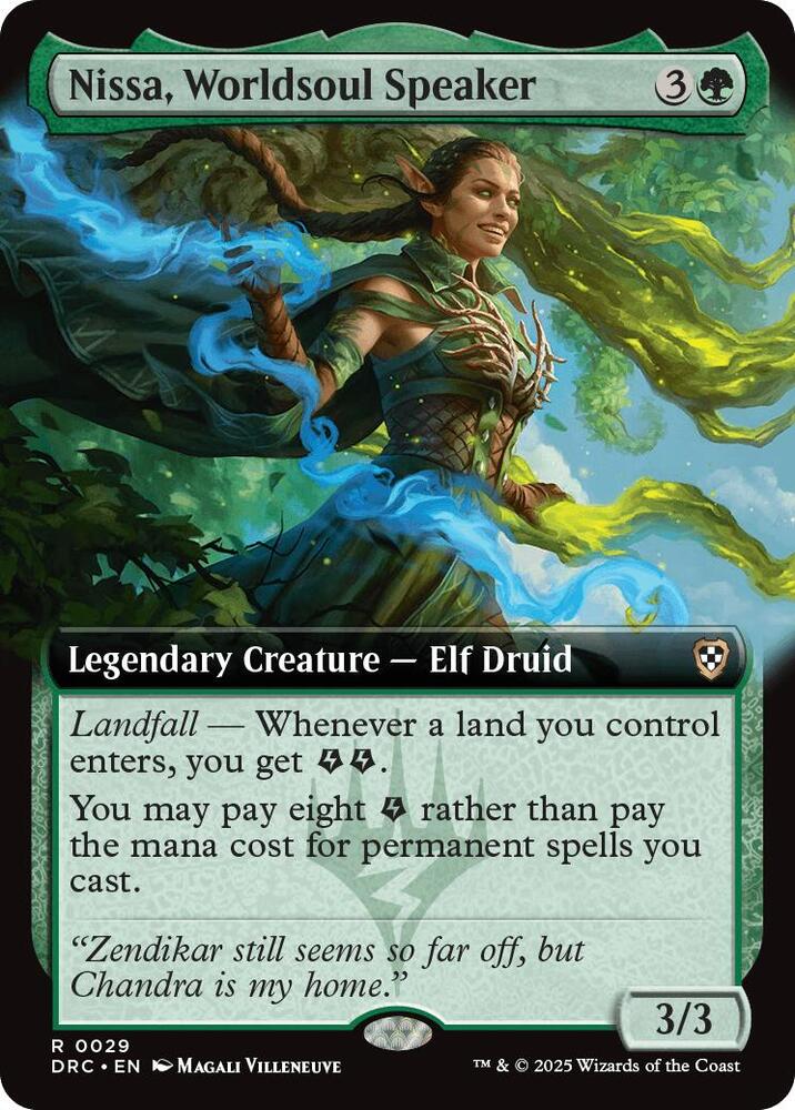 Nissa, Worldsoul Speaker (Extended Art) [Commander: Aetherdrift] 29