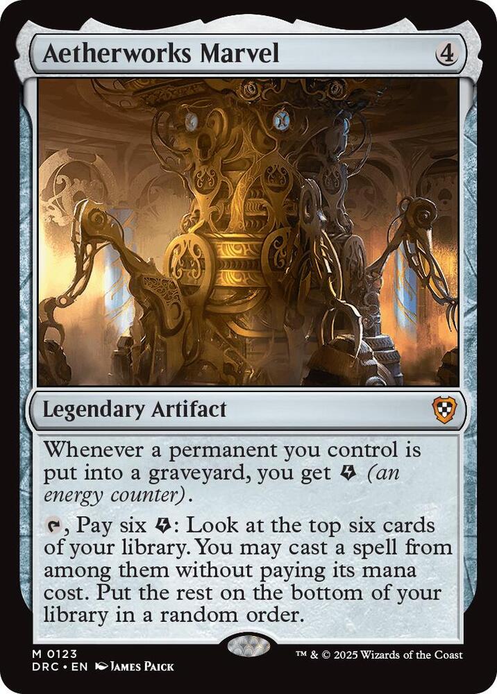 Aetherworks Marvel [Commander: Aetherdrift] 123