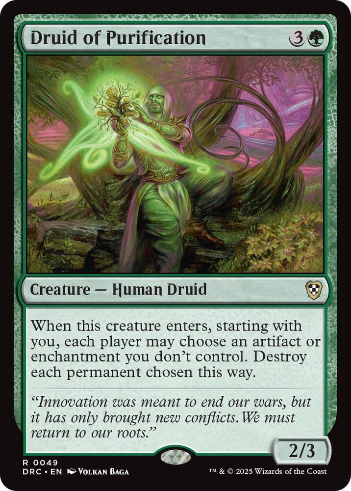 Druid of Purification [Commander: Aetherdrift] 49
