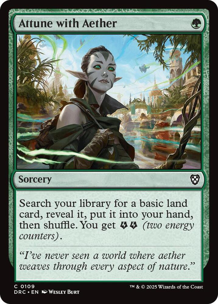 Attune with Aether [Commander: Aetherdrift] 109