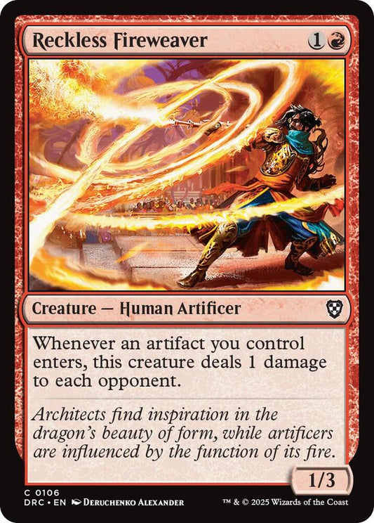 Reckless Fireweaver [Commander: Aetherdrift] 106