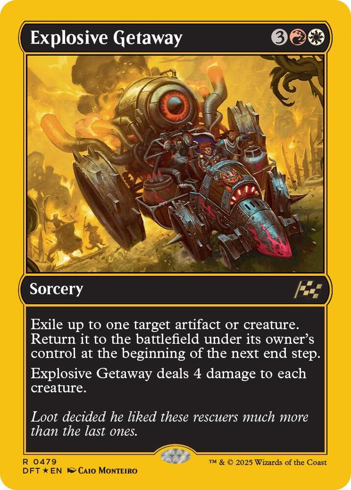 Explosive Getaway (First-Place Foil) [Aetherdrift] 479