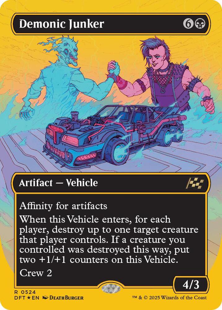 Demonic Junker (Borderless) (First-Place Foil) [Aetherdrift] 524