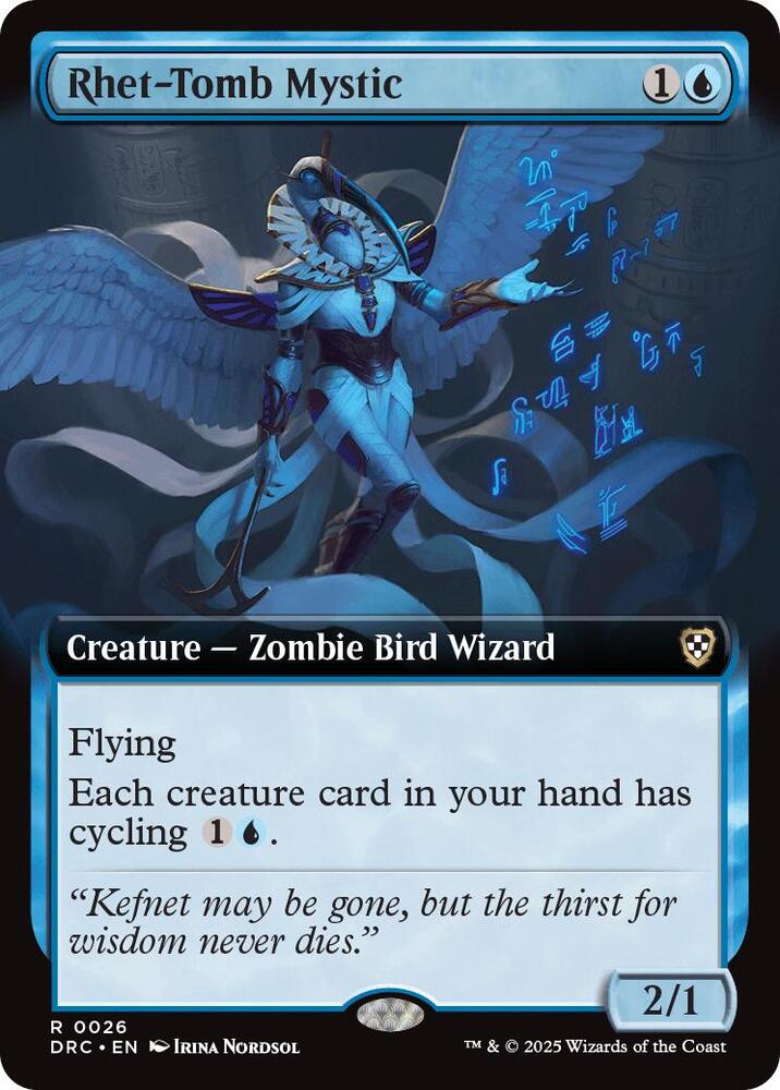 Rhet-Tomb Mystic (Extended Art) [Commander: Aetherdrift] 26
