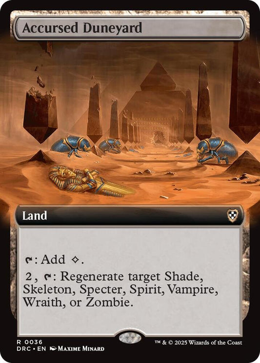 Accursed Duneyard (Extended Art) [Commander: Aetherdrift] 36