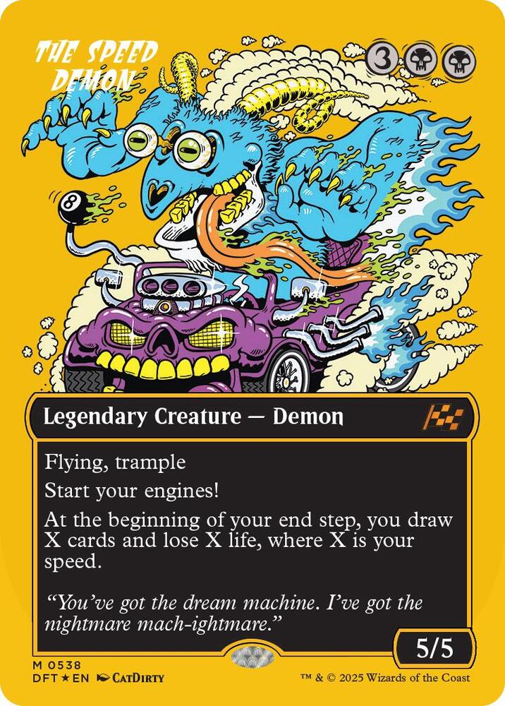 The Speed Demon (Borderless) (First-Place Foil) [Aetherdrift] 538