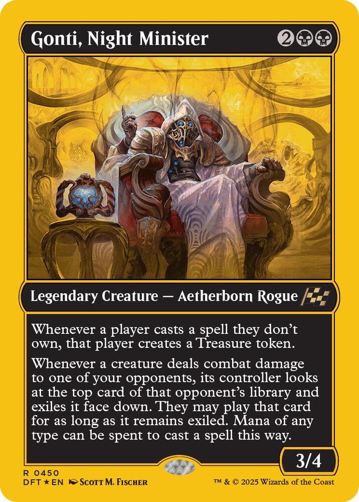 Gonti, Night Minister (First-Place Foil) [Aetherdrift] 450