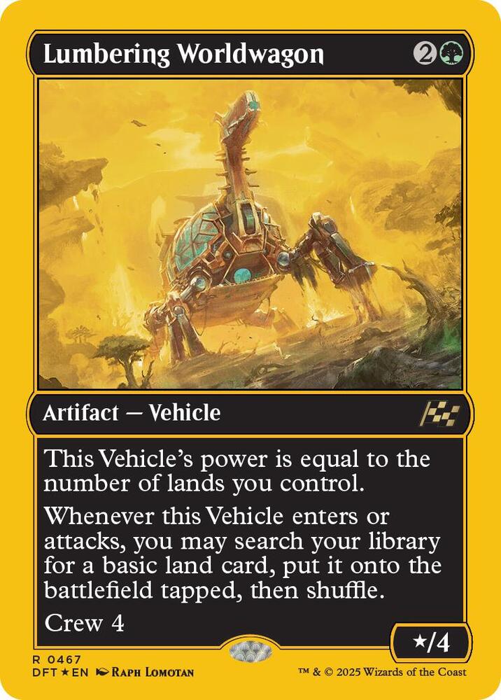 Lumbering Worldwagon (First-Place Foil) [Aetherdrift] 467