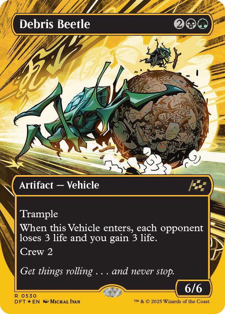 Debris Beetle (Borderless) (First-Place Foil) [Aetherdrift] 530