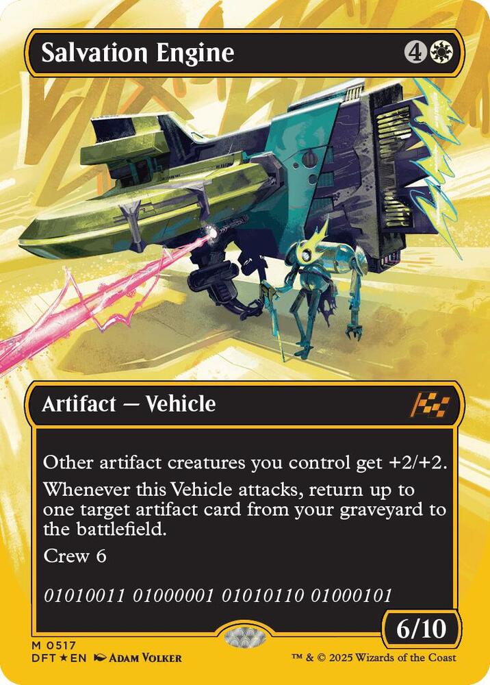 Salvation Engine (Borderless) (First-Place Foil) [Aetherdrift] 517