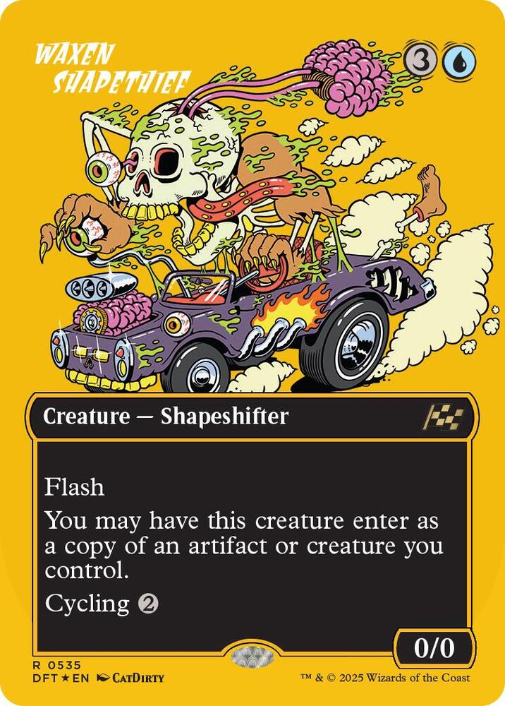 Waxen Shapethief (Borderless) (First-Place Foil) [Aetherdrift] 535