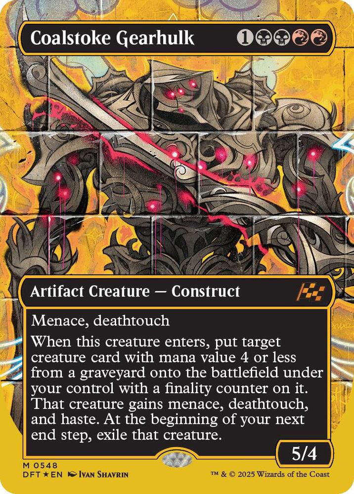 Coalstoke Gearhulk (Borderless) (First-Place Foil) [Aetherdrift] 548