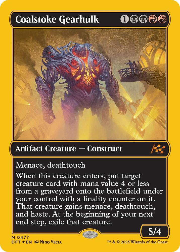 Coalstoke Gearhulk (First-Place Foil) [Aetherdrift] 477