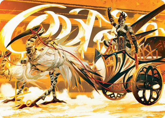 Skyseer's Chariot Art Card (Gold-Stamped Signature) [Art Series: Aetherdrift] 35