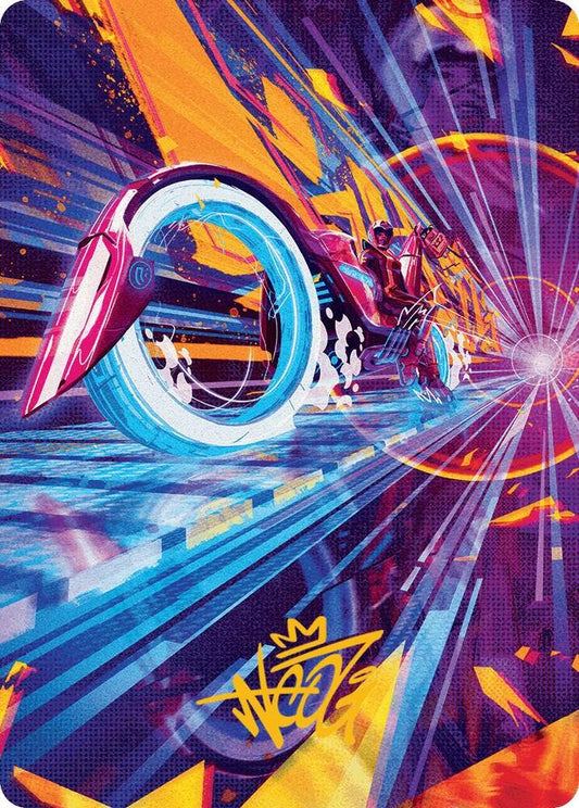 Spotcycle Scouter Art Card (Gold-Stamped Signature) [Art Series: Aetherdrift] 37