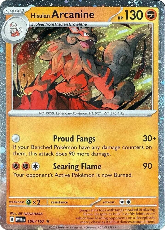 Hisuian Arcanine - 100/167 (Cosmos Holo) [Blister Exclusives] 100/167