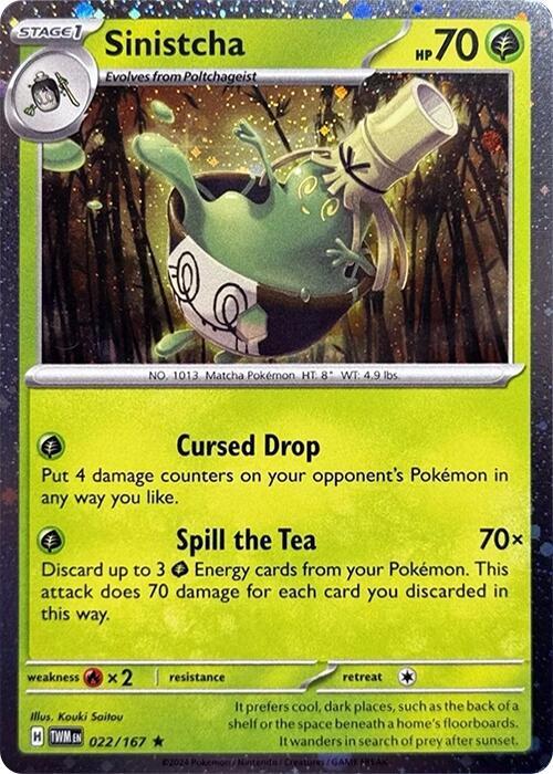 Sinistcha - 022/167 (Cosmos Holo) [Blister Exclusives] 022/167