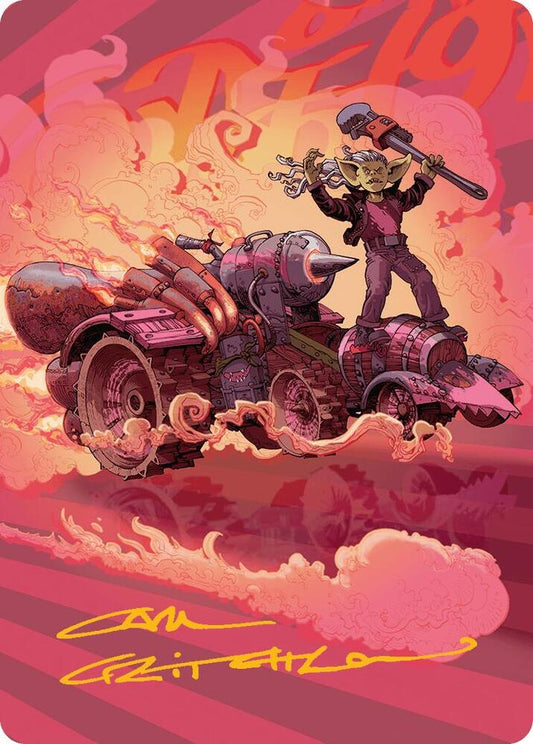 Burner Rocket Art Card (Gold-Stamped Signature) [Art Series: Aetherdrift] 41