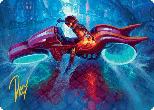 Chandra, Spark Hunter Art Card (Gold-Stamped Signature) [Art Series: Aetherdrift] 20