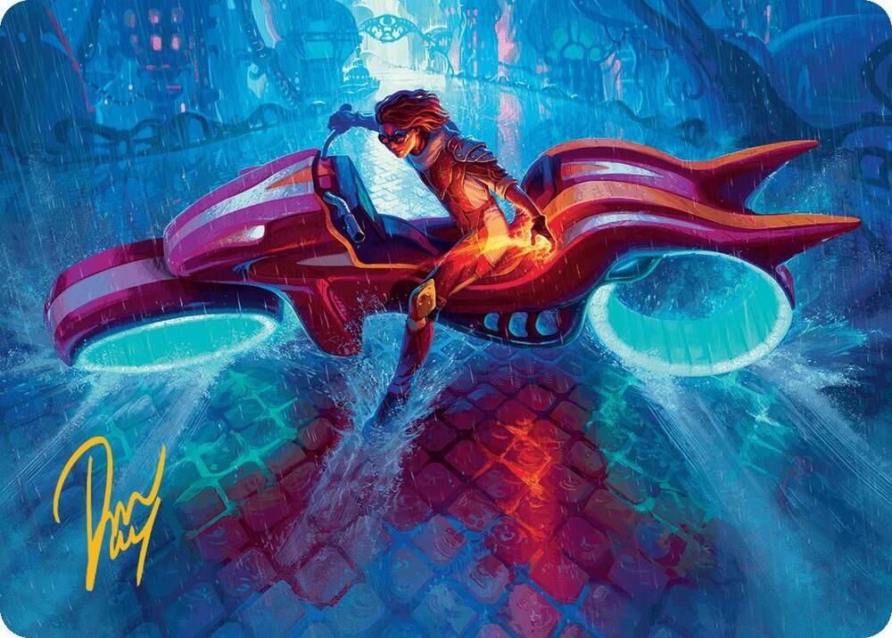 Chandra, Spark Hunter Art Card (Gold-Stamped Signature) [Art Series: Aetherdrift] 20