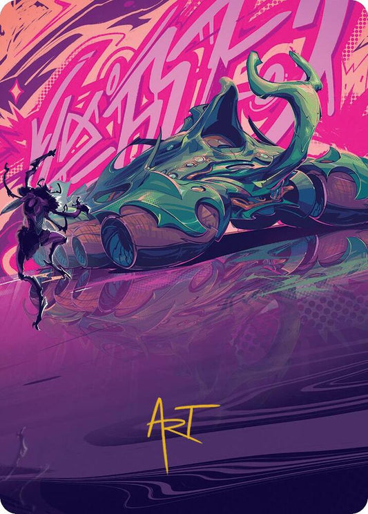 Earthrumbler Art Card (Gold-Stamped Signature) [Art Series: Aetherdrift] 42
