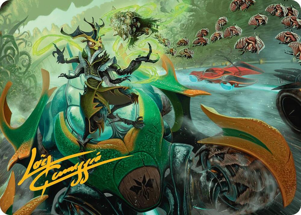 Aatchik, Emerald Radian Art Card (15/54) (Gold-Stamped Signature) [Art Series: Aetherdrift] 15
