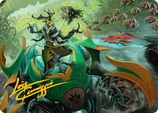 Aatchik, Emerald Radian Art Card (15/54) (Gold-Stamped Signature) [Art Series: Aetherdrift] 15