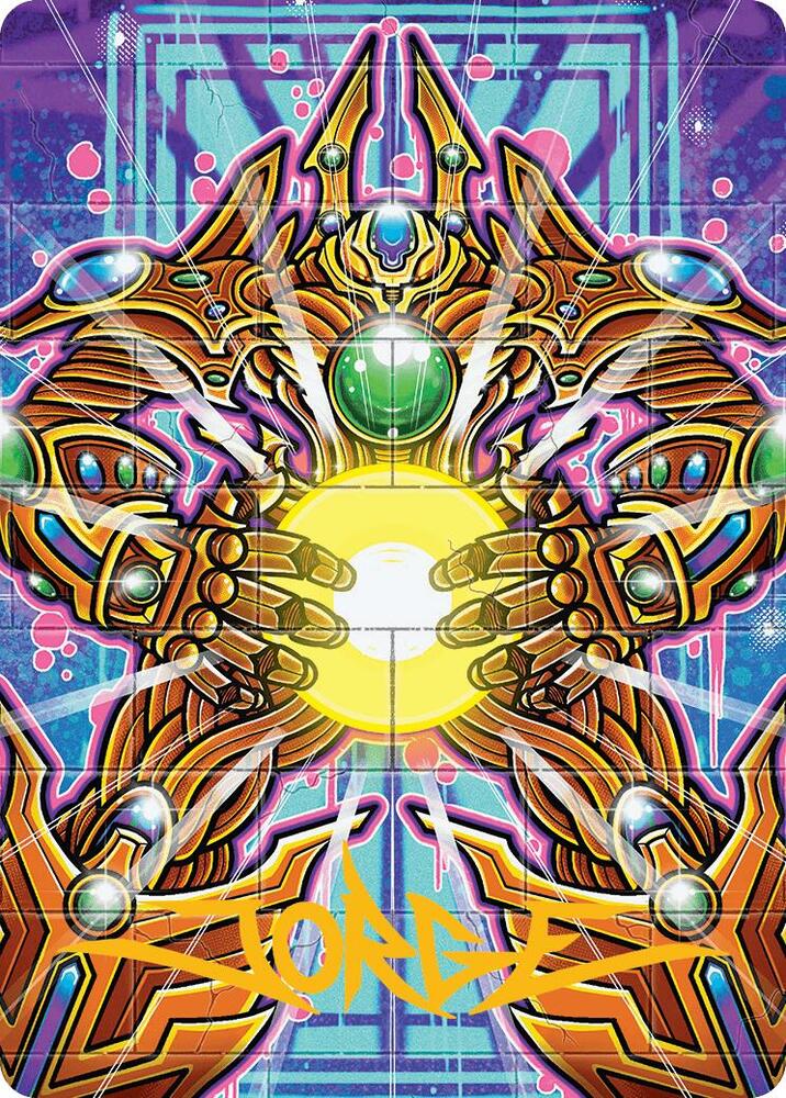 Brightglass Gearhulk Art Card (Gold-Stamped Signature) [Art Series: Aetherdrift] 53