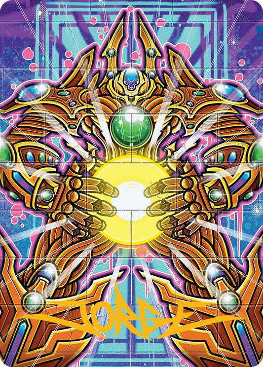 Brightglass Gearhulk Art Card (Gold-Stamped Signature) [Art Series: Aetherdrift] 53