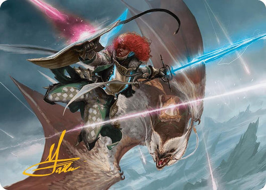 Caradora, Heart of Alacria Art Card (14/54) (Gold-Stamped Signature) [Art Series: Aetherdrift] 14