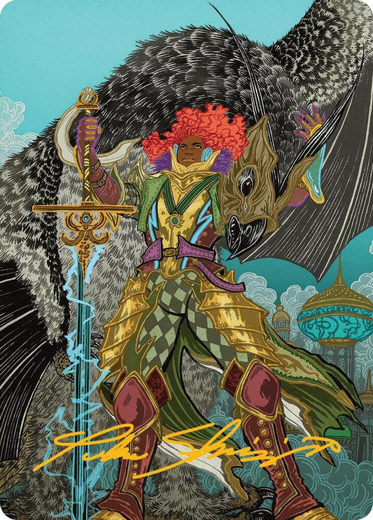 Caradora, Heart of Alacria Art Card (3/54) (Gold-Stamped Signature) [Art Series: Aetherdrift] 3