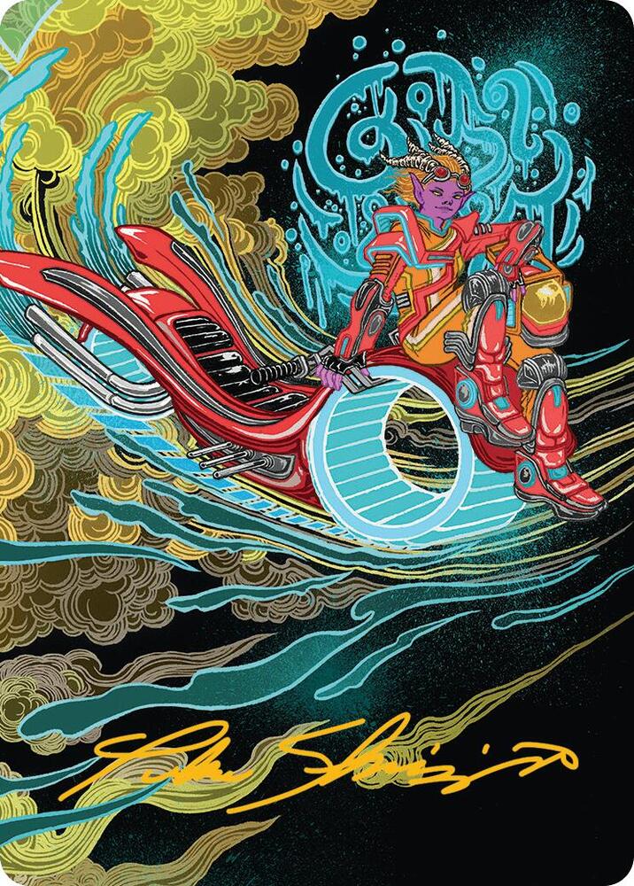 Cloudspire Skycycle Art Card (Gold-Stamped Signature) [Art Series: Aetherdrift] 44