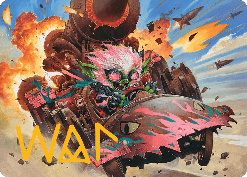 Redshift, Rocketeer Chief Art Card (Gold-Stamped Signature) [Art Series: Aetherdrift] 13