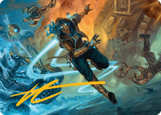 Sita Varma, Masked Racer Art Card (Gold-Stamped Signature) [Art Series: Aetherdrift] 26