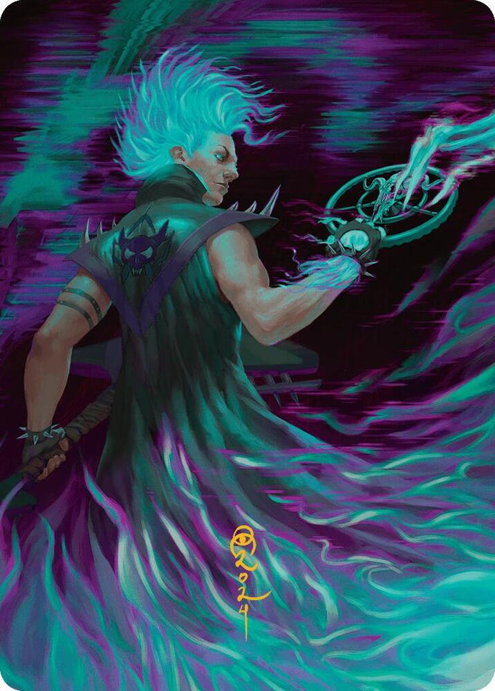 Winter, Cursed Rider Art Card (Gold-Stamped Signature) [Art Series: Aetherdrift] 7