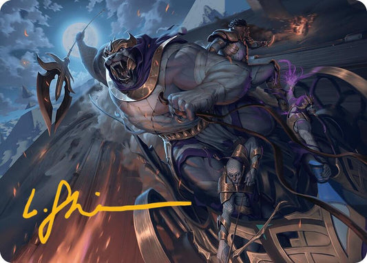 Zahur, Glory's Past Art Card (Gold-Stamped Signature) [Art Series: Aetherdrift] 10