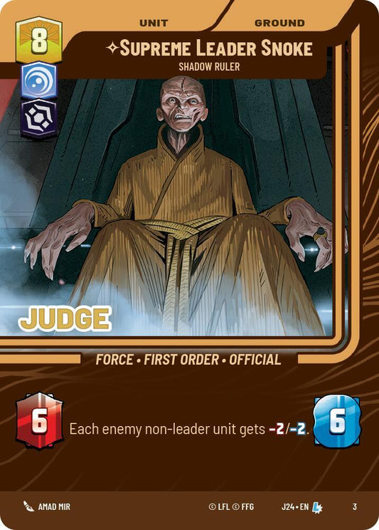 Supreme Leader Snoke - Shadow Ruler [Judge Promos] 3