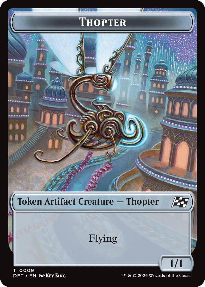 Thopter (0009) // Treasure Double-Sided Token [Aetherdrift] 9 // 11