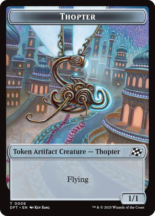 Thopter (0009) // Treasure Double-Sided Token [Aetherdrift] 9 // 11