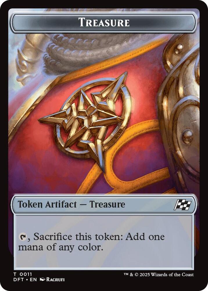Treasure // Pilot Double-Sided Token [Aetherdrift] 11 // 1