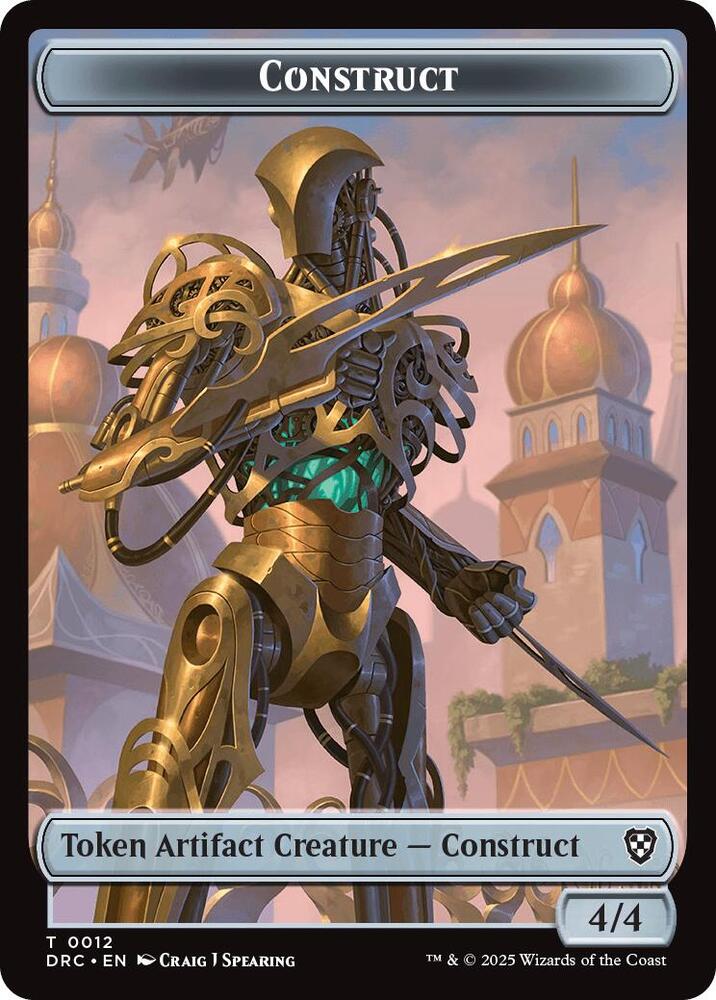Construct // Nalaar Aetherjet Double-Sided Token [Commander: Aetherdrift] 12 // 16