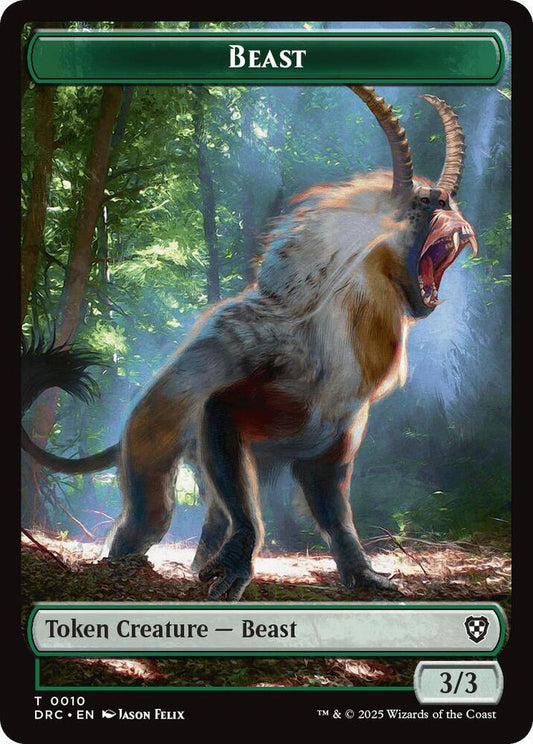 Beast (0010) // Servo Double-Sided Token [Commander: Aetherdrift] 10 // 8