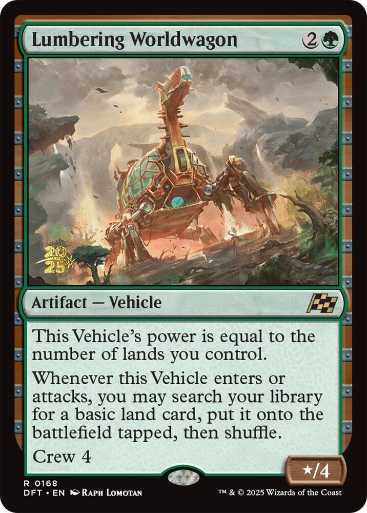 Lumbering Worldwagon [Prerelease Cards] 168