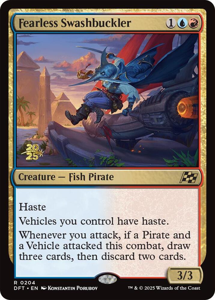 Fearless Swashbuckler [Prerelease Cards] 204