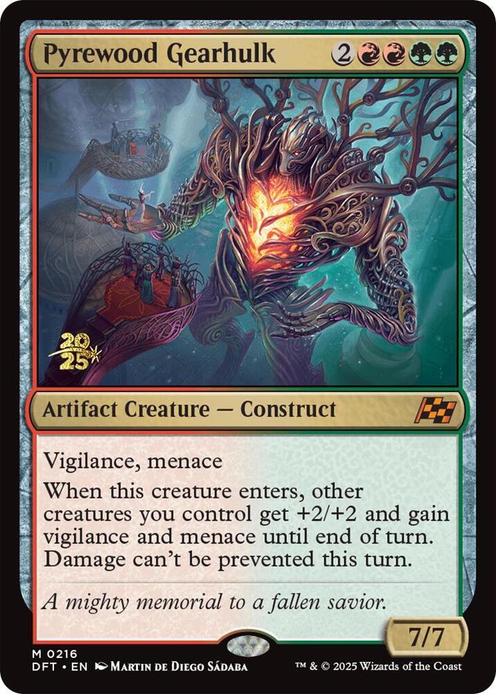 Pyrewood Gearhulk [Prerelease Cards] 216