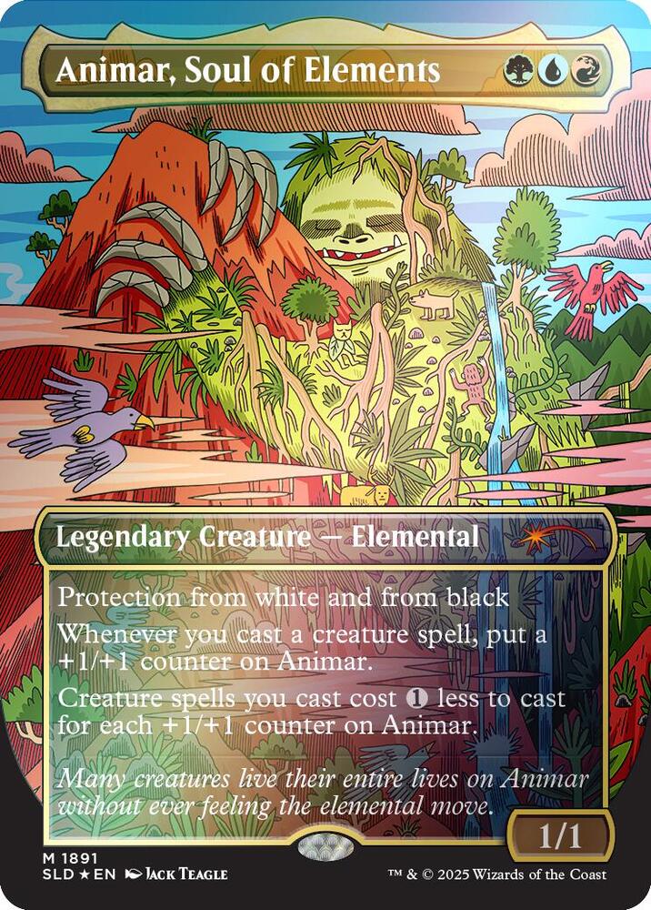 Animar, Soul of Elements (Rainbow Foil) [Secret Lair Drop Series] 1891