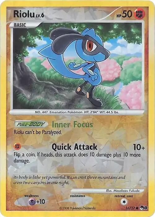 Riolu (Cracked Ice Holo) [Miscellaneous Cards & Products] 016/017